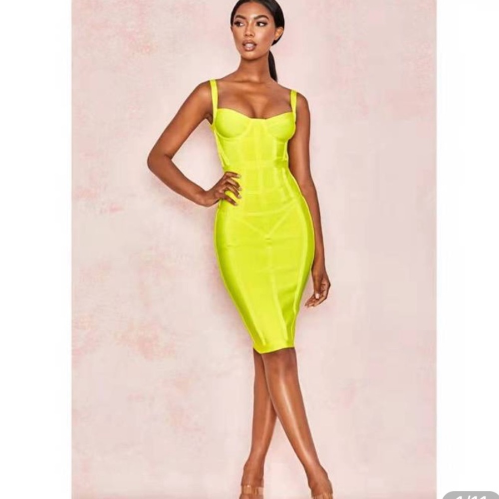 Bodycon bandage midi dress
